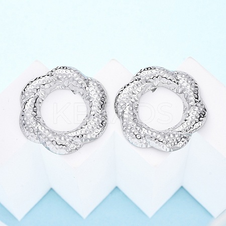 304 Stainless Steel Stud Earrings for Women EJEW-K306-05P-1