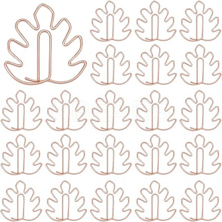 50Pcs Iron Paper Clips OFST-CP0001-05RG-1