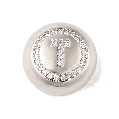 Rack Plating Brass & Cubic Zirconia Pendants KK-Z047-07P-T-RS-1