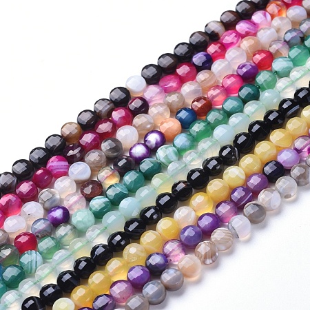 Natural Agate Beads Strands G-L538-027A-1