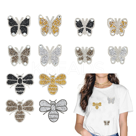 Butterfly/Bees Hotfix Rhinestone DIY-AR0004-60-1