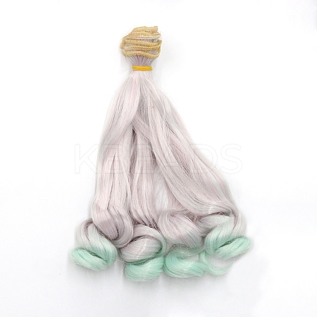 High Temperature Fiber Long Hair Short Wavy Hairstyles Doll Wig Hair DOLL-PW0001-023-09-1