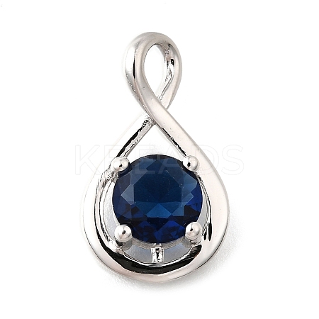 925 Sterling Silver Pave Cubic Zirconia Pendants STER-V001-03P-09-1