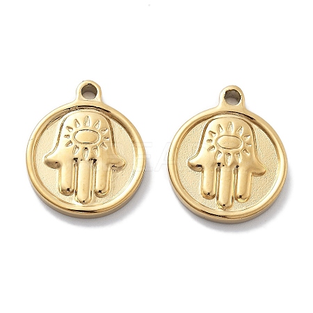 PVD Vacuum Plating 304 Stainless Steel Pendants STAS-R130-30G-1