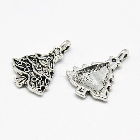 Tibetan Style Alloy Pendants TIBE-S301-055AS-RS-1