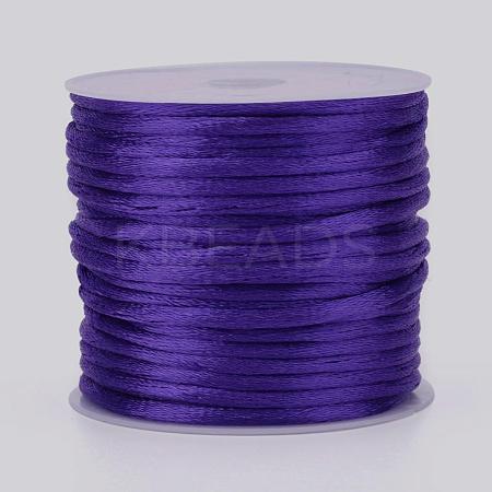Nylon Satin Rattail Cords NWIR-L006-2mm-08-1
