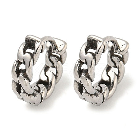 316 Surgical Stainless Steel Hoop Earrings for Women and Men EJEW-D096-15E-AS-1