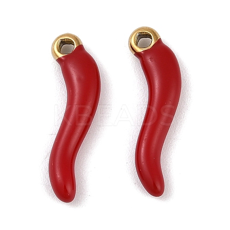 Ion Plating(IP) 304 Stainless Steel Enamel Pendants LS-STAS-Z094-01C-1