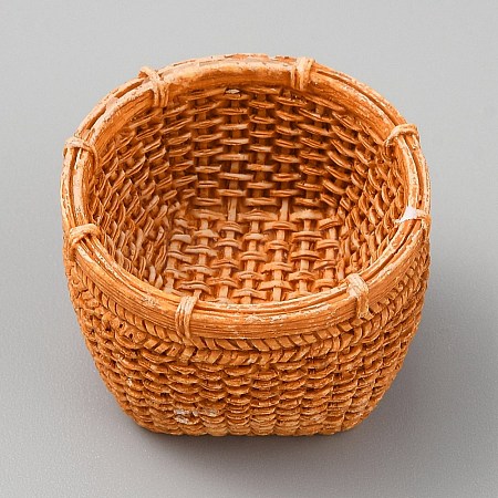 Resin Rattan Basket Mini Model DJEW-CJC0002-04I-01-1