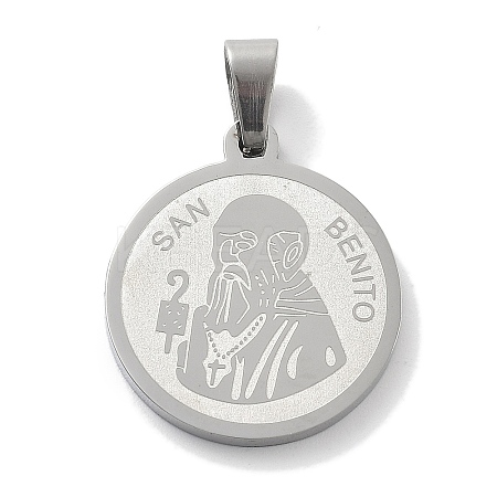 Religion 304 Stainless Steel Pendants STAS-Z098-32P-1