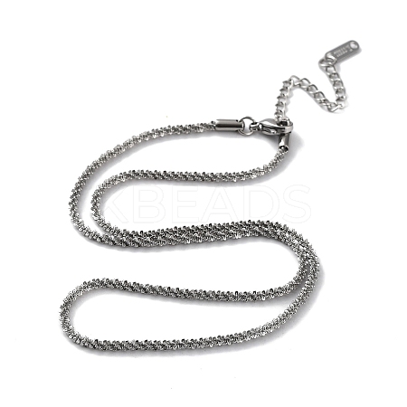 Non-Tarnish 304 Stainless Steel Spike Link Chain Necklace NJEW-D045-06P-1