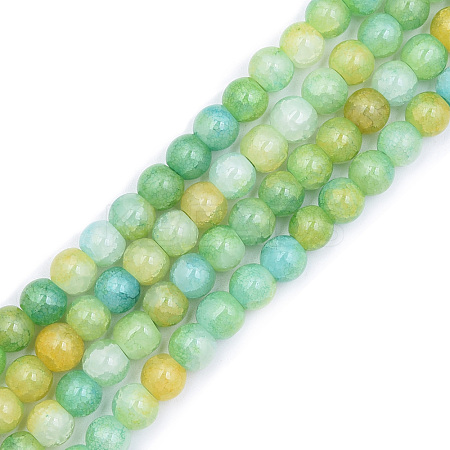 Crackle Glass Beads Strands GLAA-N046-004B-18-1