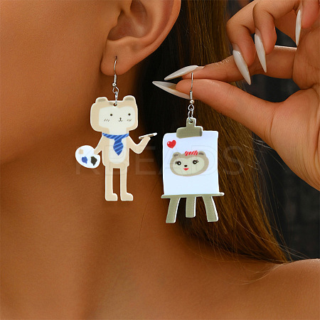 Acrylic Dangle Earrings FS-WG2F752-01-1