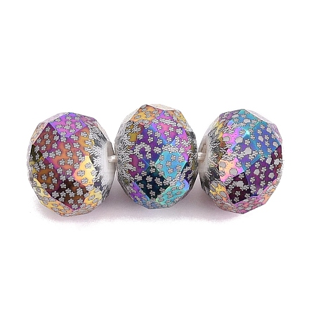 Electroplate Glass Beads EGLA-N026-01A-F03-1