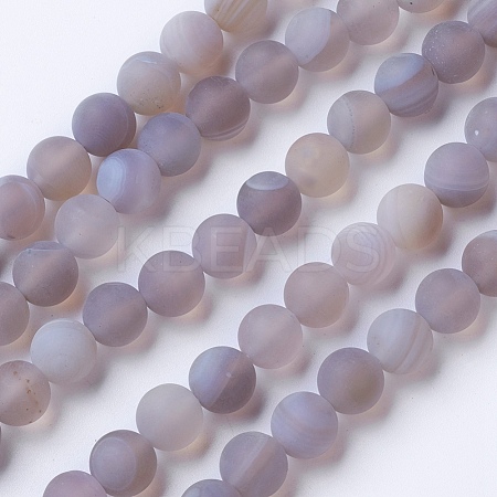 Natural Grade A Striped Agate/Banded Agate Beads Strands G-E478-04-10mm-1