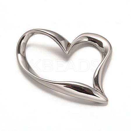 Tarnish Resistant 304 Stainless Steel Heart Linking Rings LS-STAS-L162-10-1