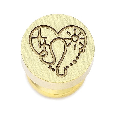 Constellation Golden Tone Wax Seal Brass Stamp Heads LS-STAM-P002-02G-07-1