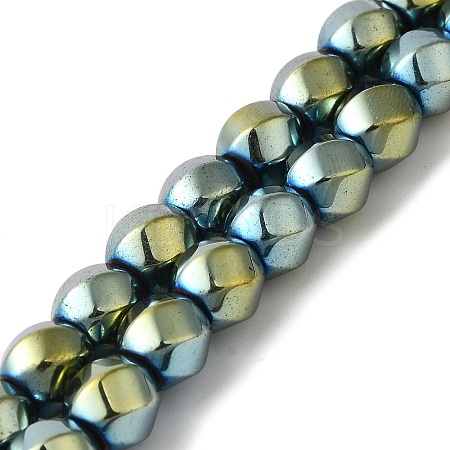 Electroplated Synthetic Magnetic Hematite Beads Strands G-I364-J01-07-1