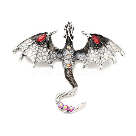 Alloy Rhinestone Big Pendants X-FIND-I060-01AS-02-1