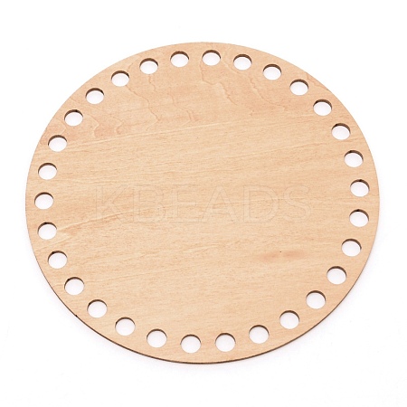 Flat Round Wooden Basket Bottoms DIY-WH0258-51B-01-1