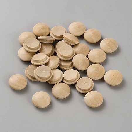 100Pcs Wooden Hinged Screw Covers AJEW-WH20020-077D-1
