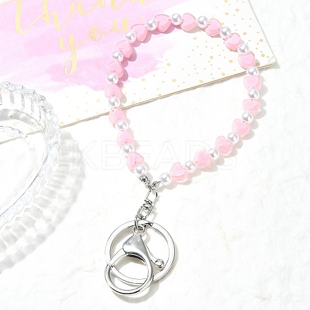 Acrylic Beads Keychain KEYC-YW00142-06-1