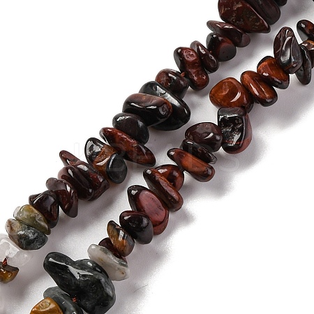 Natural Eagle Eye Stone & Tiger Eye & Dyed Red Tiger Eye Beads Strands G-L610-A16-01-1