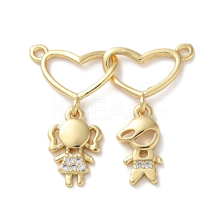 Brass Pave Cubic Zirconia Pendants X-KK-M287-04G-C-1