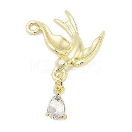 Alloy Pendants with Rhinestone PALLOY-R151-62G-1