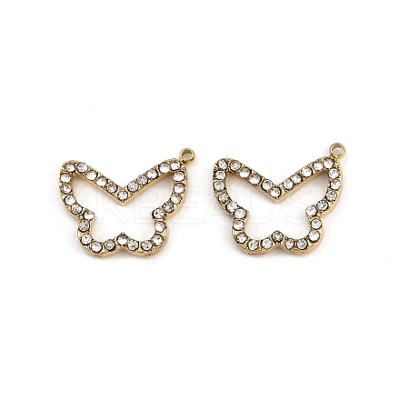 304 Stainless Steel Rhinestone Pendants STAS-Z154-03G-04-1