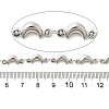 304 Stainless Steel Moon Link Chains CHS-C016-11P-2