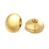 Ion Plating(IP) 304 Stainless Steel Flat Round Stud Earrings for Women EJEW-I281-06G-2