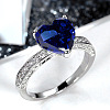 Brass Micro Pave Cubic Zirconia Finger Rings for Women FS-WGC99AF-15-1