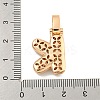 Brass Micro Pave Clear Cubic Zirconia Pendants KK-B099-01G-K-3