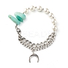 Natural Amazonite & Shell Pearl Beads Healing Power Jewelry Set for Girl Women X1-SJEW-TA00002-13