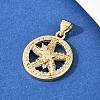 Brass Micro Pave Cubic Zirconia Pendant & Stud Earrings Sets for Women SJEW-F227-01J-G-5
