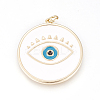 Brass Enamel Pendants LS-ZIRC-L078-069C-NR-1