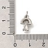 Brass Micro Pave Cubic Zirconia Charms KK-M295-21P-3
