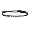 DON'T LET THE HARD DAYS WIN 304 Stainless Steel Charm Motivational Quote Bracelets KL3907-2-6