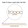 90Strands 3 Colors 304 Stainless Steel Chain Extender STAS-UN0032-29-4