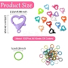 50Pcs Acrylic Lobster Claw Clasps DIY-YW0011-20A-3