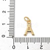 Brass Micro Pave Clear Cubic Zirconia Charms KK-A273-01G-4