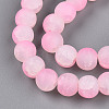 Crackle Glass Beads Strands GLAA-N009-8mm-02-3