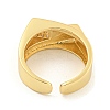 Clear Cubic Zirconia Wide Open Cuff Ring RJEW-L121-008G-3