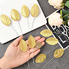 Handmade Silk Cloth Artificial Leaf AJEW-WH20070-073A-4