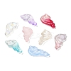 120Pcs 8 Colors Transparent Spray Painted Glass Pendants GLAA-SZ0001-43-2