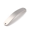 Non-Tarnish 304 Stainless Steel Brushed Curved Rectangle Connector Charms LS-STAS-R222-03P-2