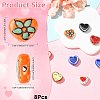 8Pcs Handmade Porcelain Beads PORC-FS0001-48-4