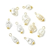 65Pcs 13 Styles ABS Plastic Imitation Pearl Pendants PALLOY-CJ00169-8