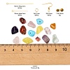 DIY Mixed Stone Chip Beads Earrings Making Kit DIY-FS0002-38-3